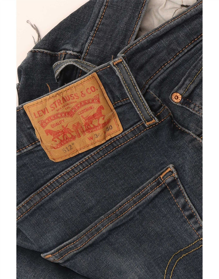 Мужские зауженные джинсы Levi's 512 W34 L30 темно-синие