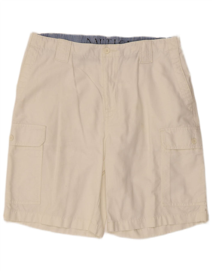 Мужские шорты-карго Nautica W34, большие белые, хлопок
