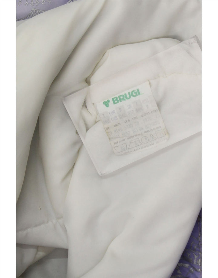 Женская лыжная куртка большого размера Brugi, размер 48, фиолетовый, полиамид с узором пейсли