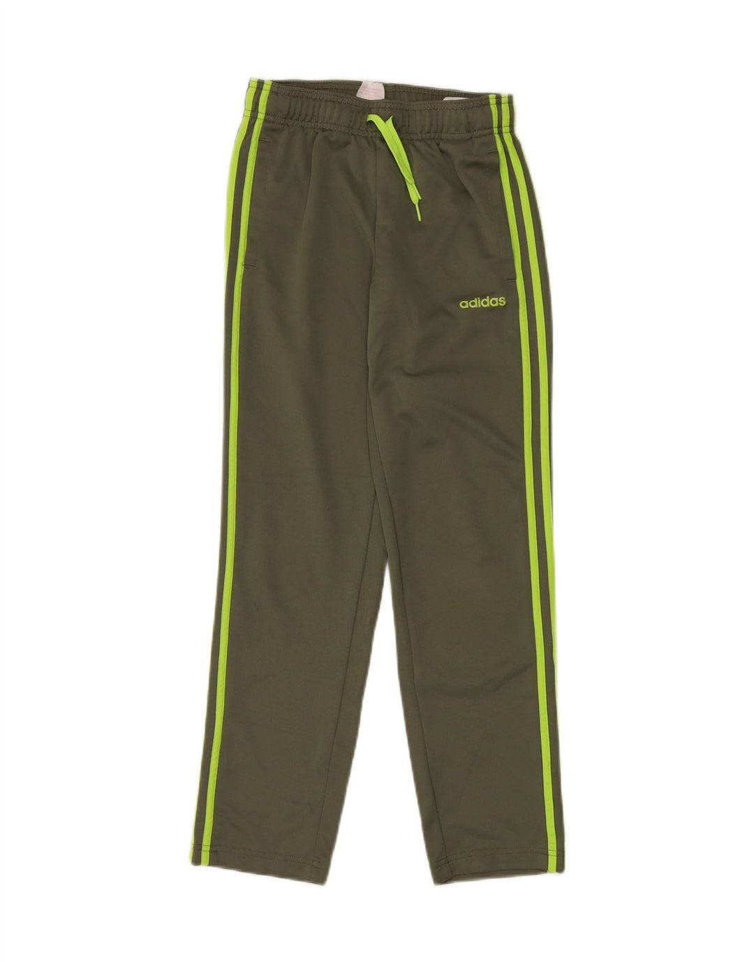 ADIDAS Спортивные брюки Climalite для мальчиков 11-12 лет, хаки, полиэстер