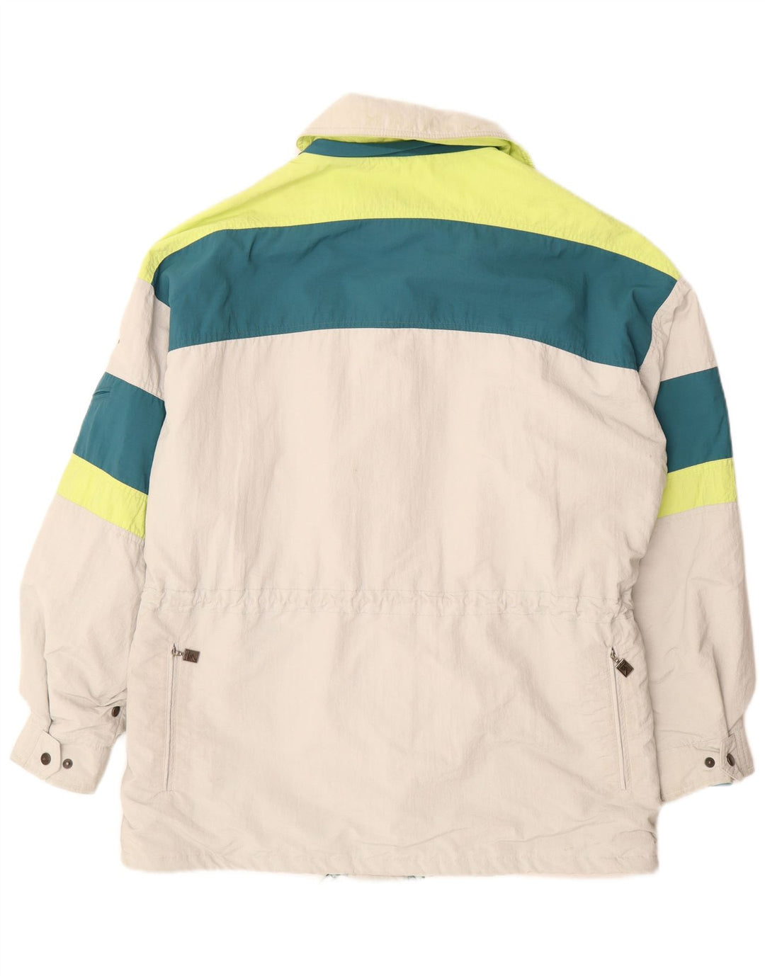 Мужская лыжная куртка Schoffel EU 50, большая серая с цветными блоками