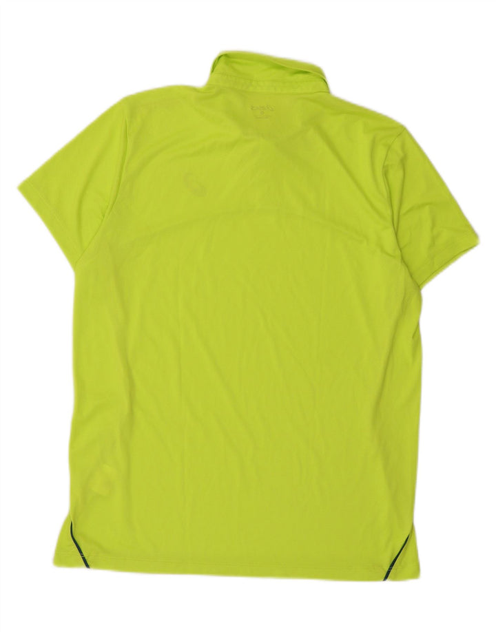 Мужская рубашка поло Asics среднего желтого цвета, спортивная