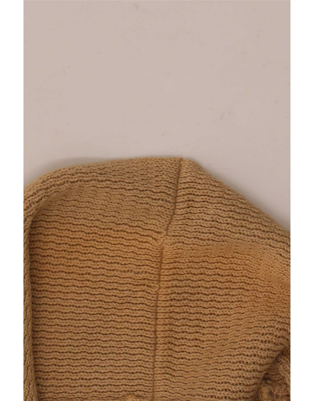 Мужской кардиган Massimo Dutti, хлопковый свитер среднего бежевого цвета