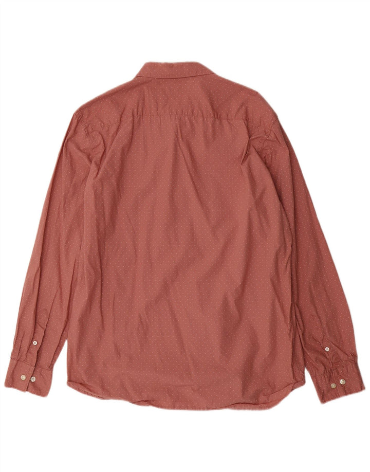 Мужская рубашка FRENCH CONNECTION XL, бордовый пятнистый хлопок