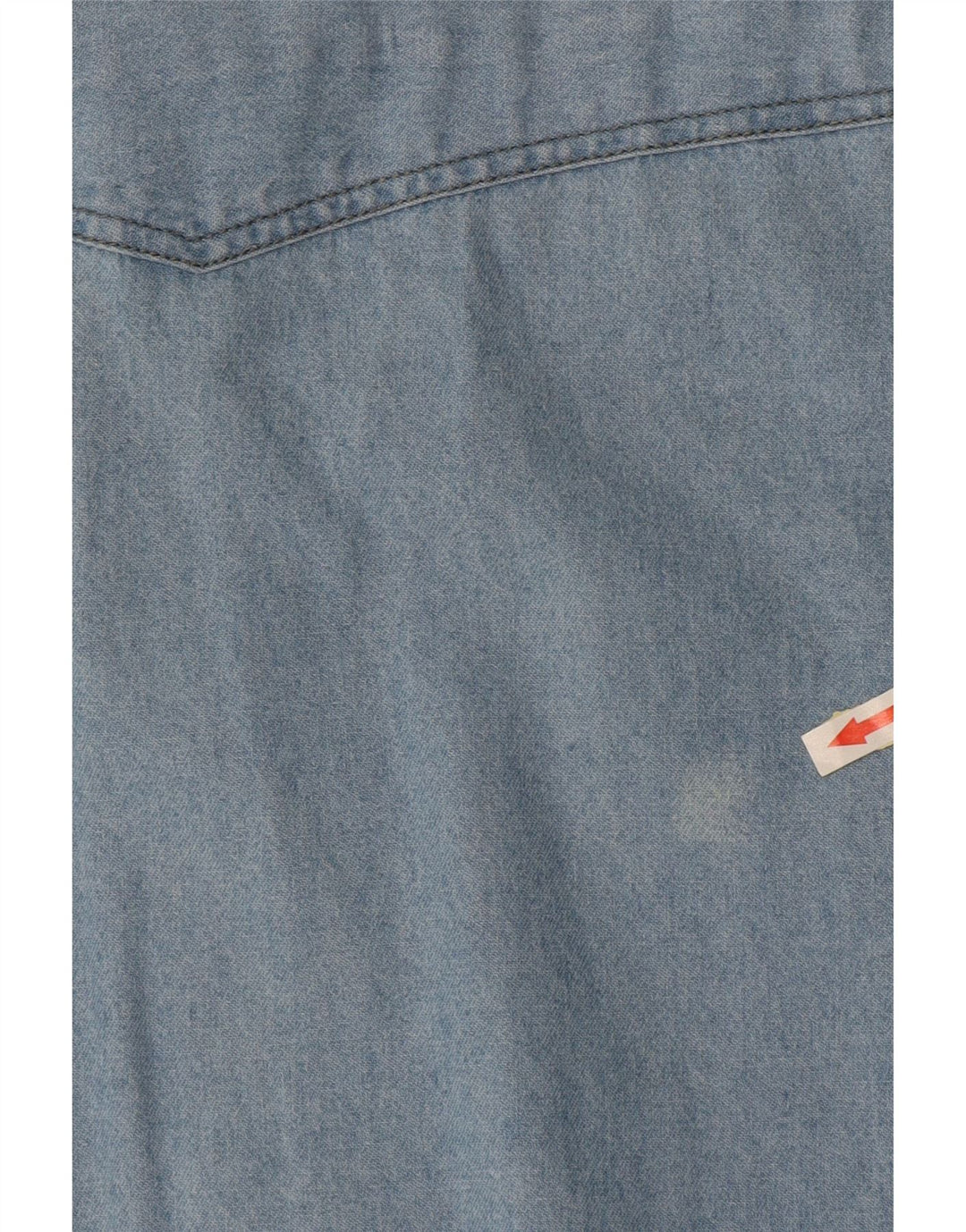 Мужская джинсовая рубашка с коротким рукавом ARIZONA, большая синяя