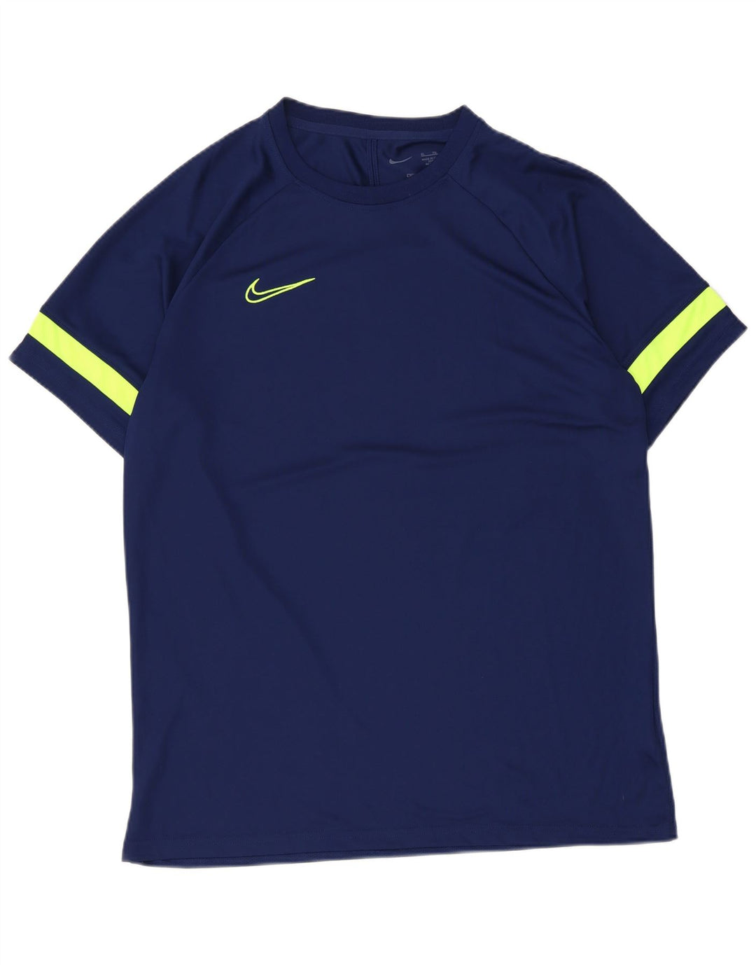 Мужская футболка Nike Dri Fit Top XL Темно-синяя, полиэстер с цветными блоками