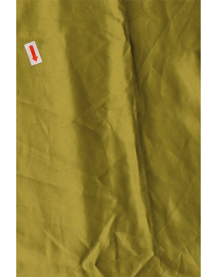 Винтажное женское платье-фартук UK 14, большой зеленый цвет