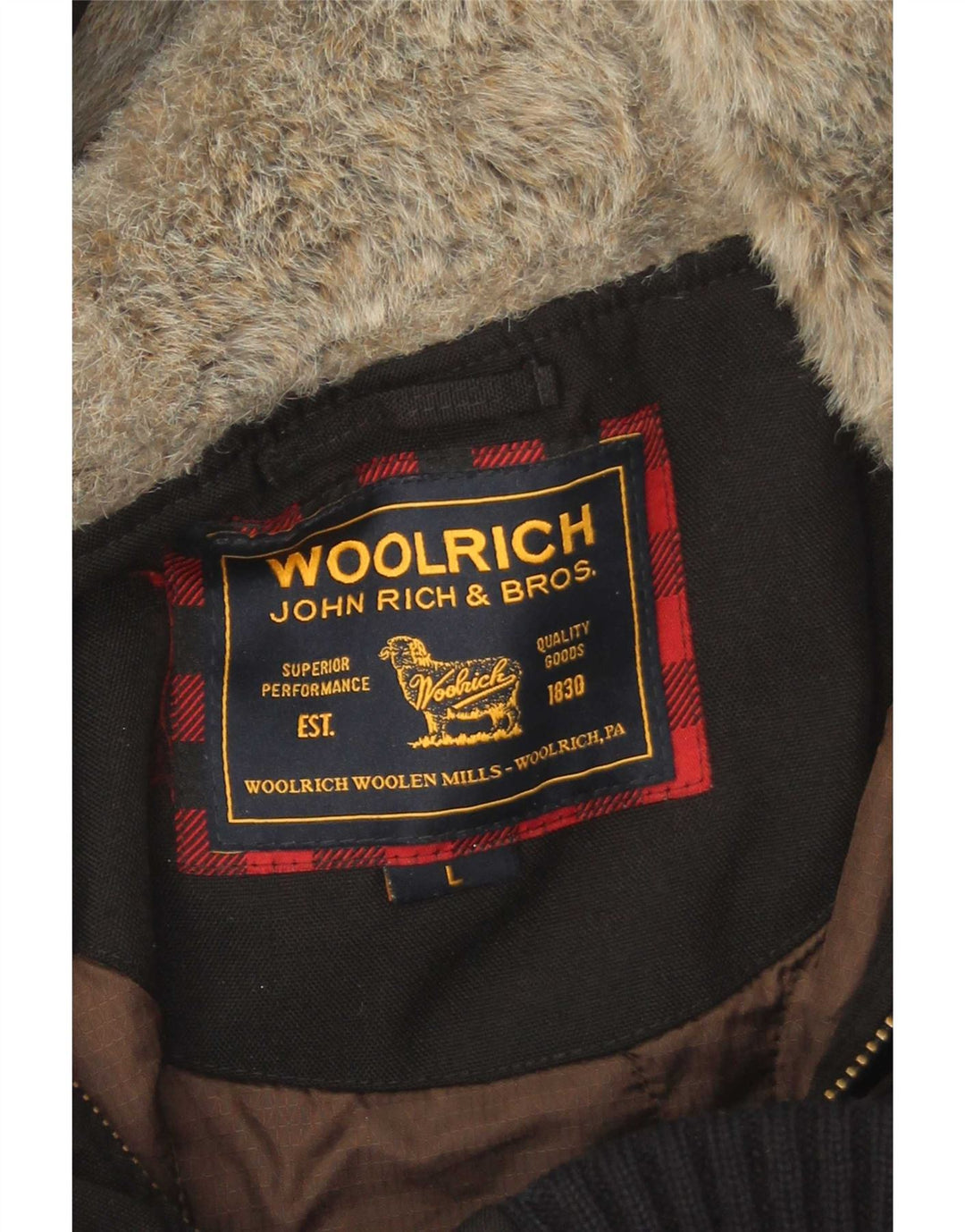 Мужская утепленная куртка-бомбер Woolrich UK 40, большая, черная, из полиамида
