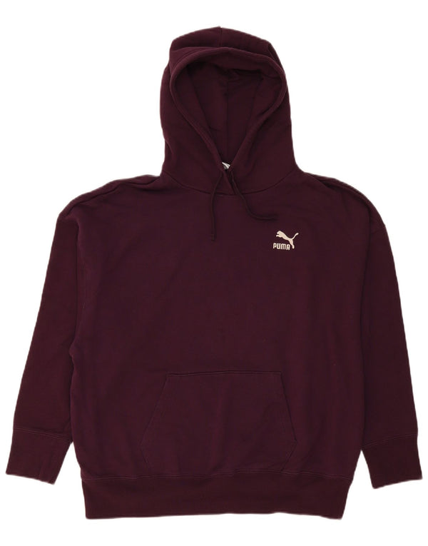 Женский джемпер свободного кроя Puma с капюшоном UK 18 XL Темно-бордовый хлопок