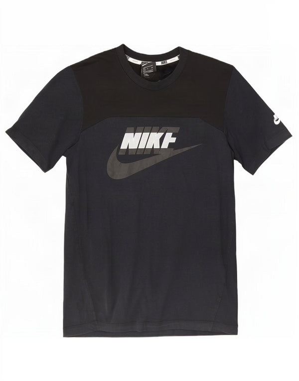 Мужская футболка с рисунком Nike, маленький черный хлопок