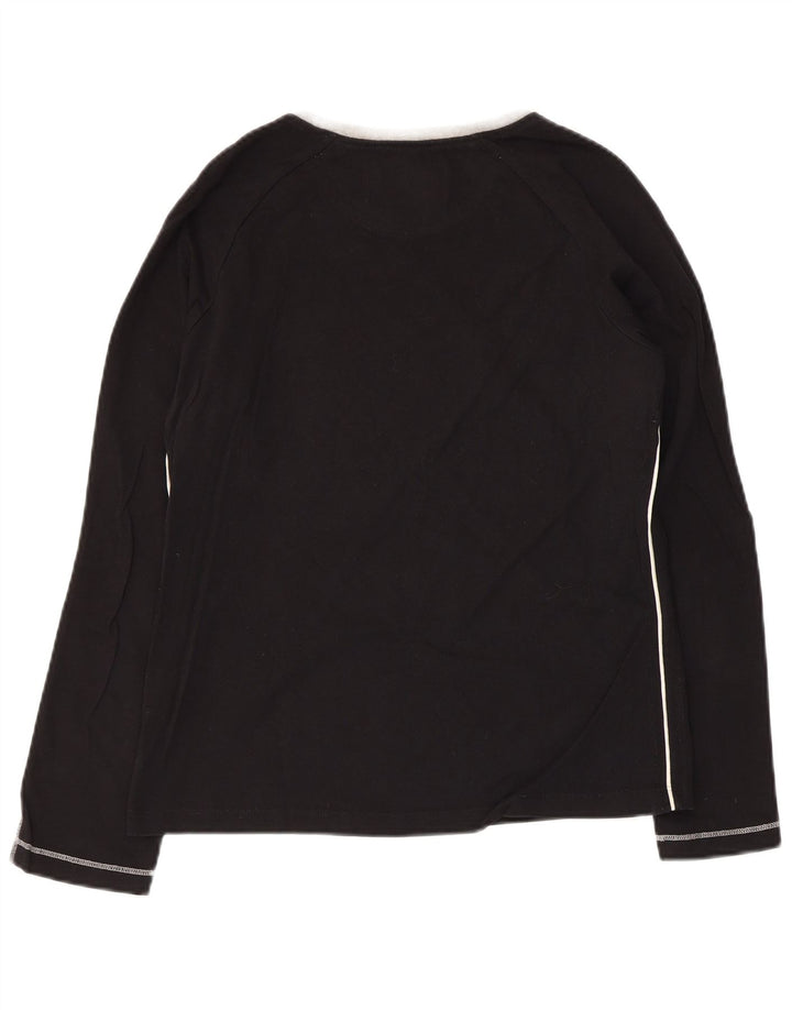 Женский топ с рисунком CHAMPION с длинным рукавом UK 14, большой черный цвет