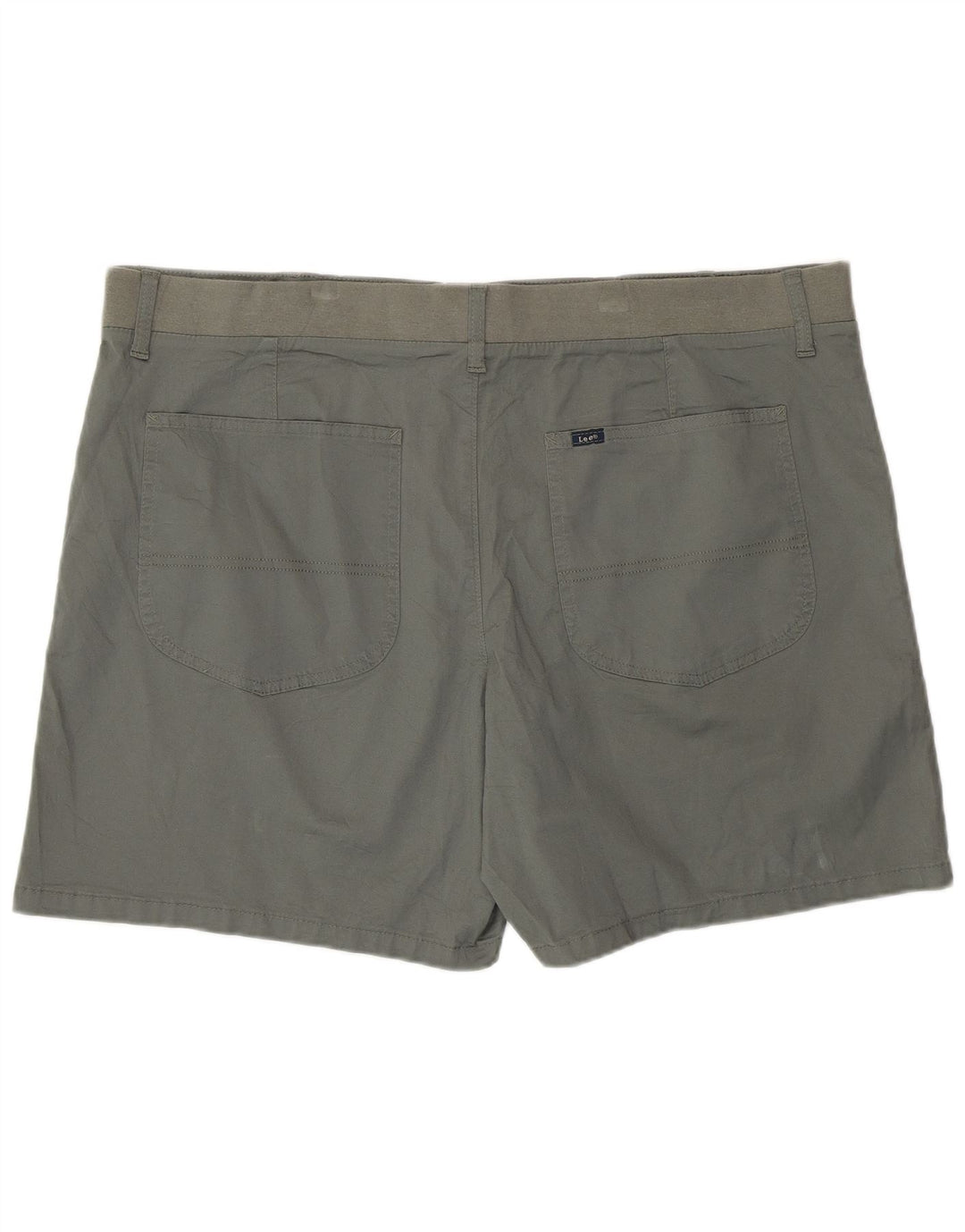LEE Womens Chino Shorts US 22 2XL W44 Grey Cotton