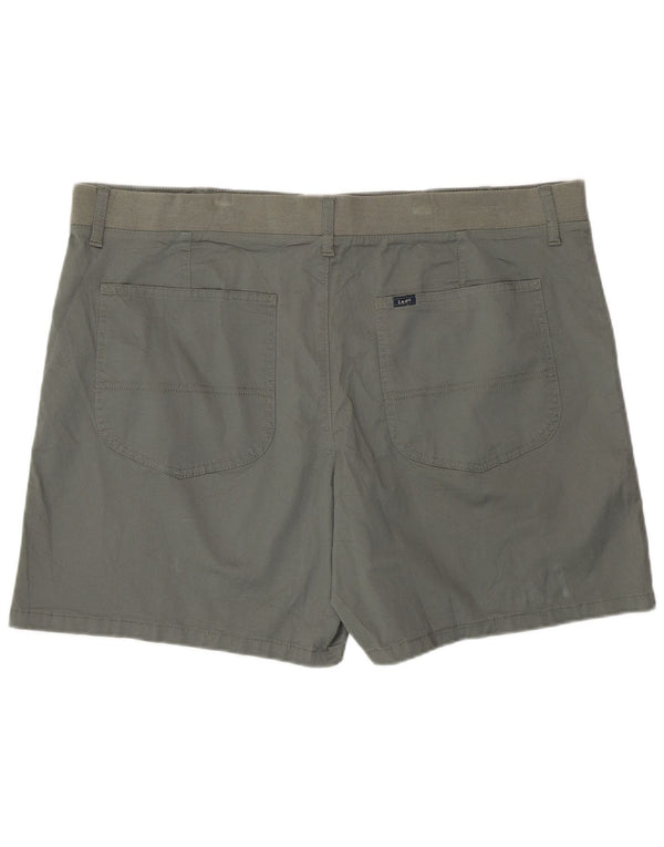 LEE Womens Chino Shorts US 22 2XL W44 Grey Cotton