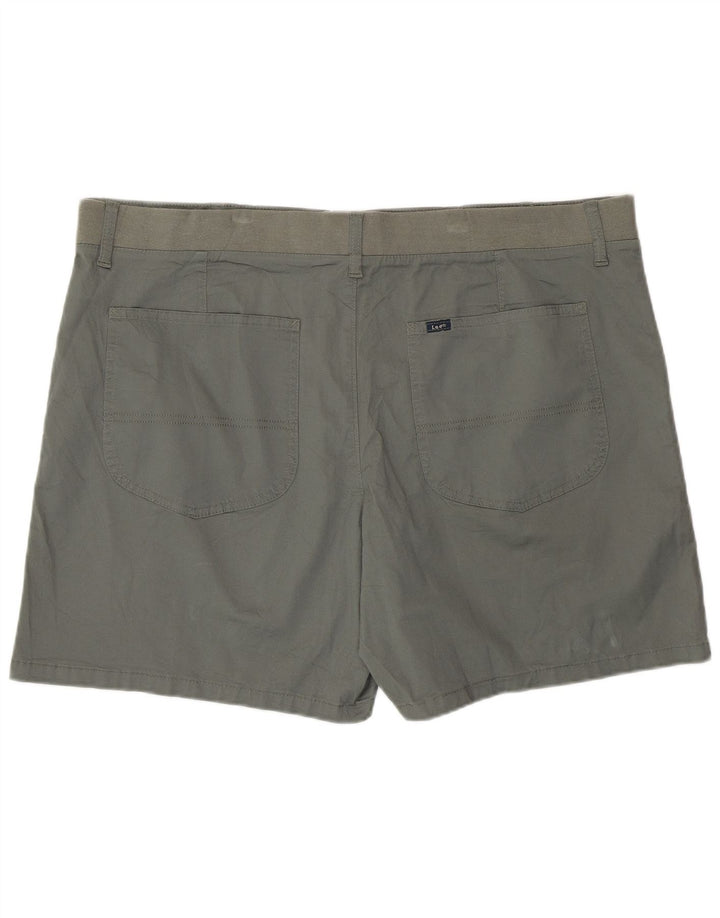 LEE Womens Chino Shorts US 22 2XL W44 Grey Cotton