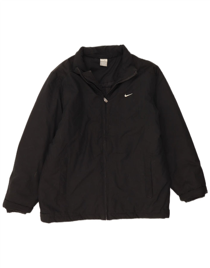 Мужская стеганая куртка Nike UK 39/41, средний черный полиэстер