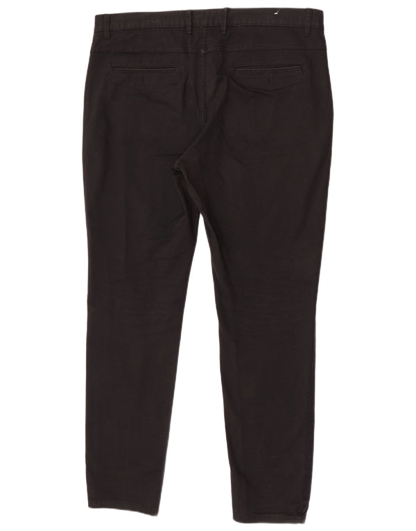 Мужские брюки-чиносы Zara Slim Fit EU 46 XL W36 L32, черный хлопок