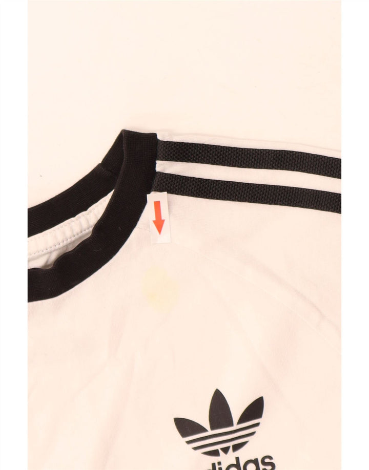 Футболка Adidas для мальчиков, топ 7-8 лет, белый хлопок