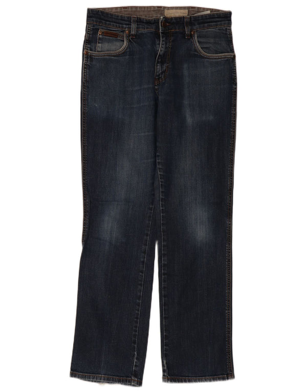 Женские прямые джинсы Wrangler Texas Stretch W33 L32, синий хлопок