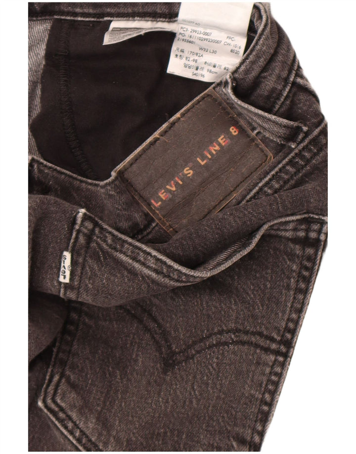 Мужские джинсы Levi's Line 8 Slim W32 L30 Серые хлопковые