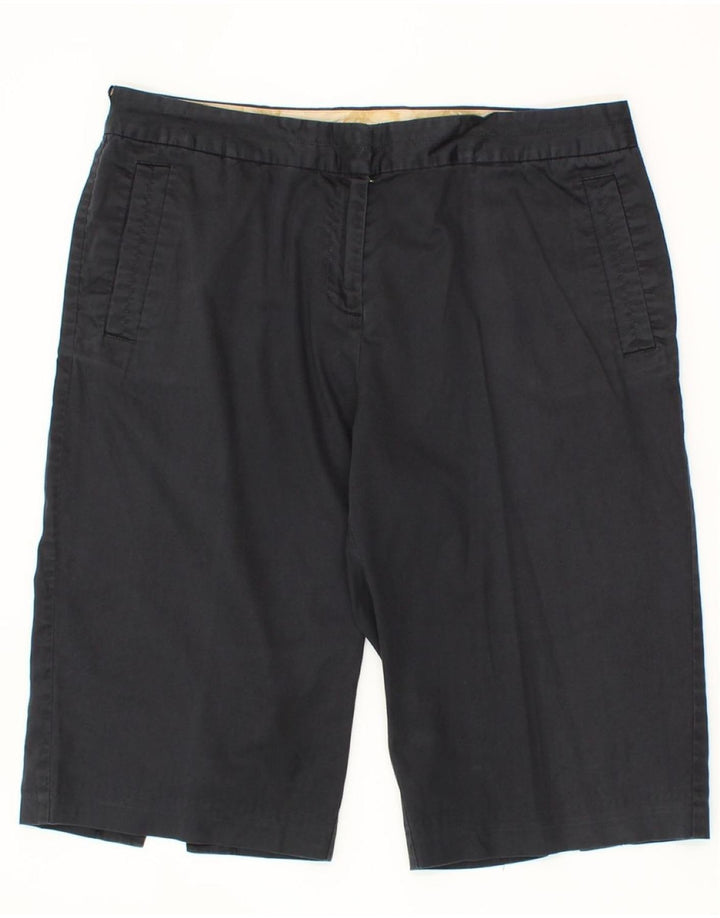 BROOKS BROTHERS Womens Stretch Chino Shorts US 8 Medium W30 Navy Blue Vintage Brooks Brothers and Second-Hand Brooks Brothers from Messina Hembry 