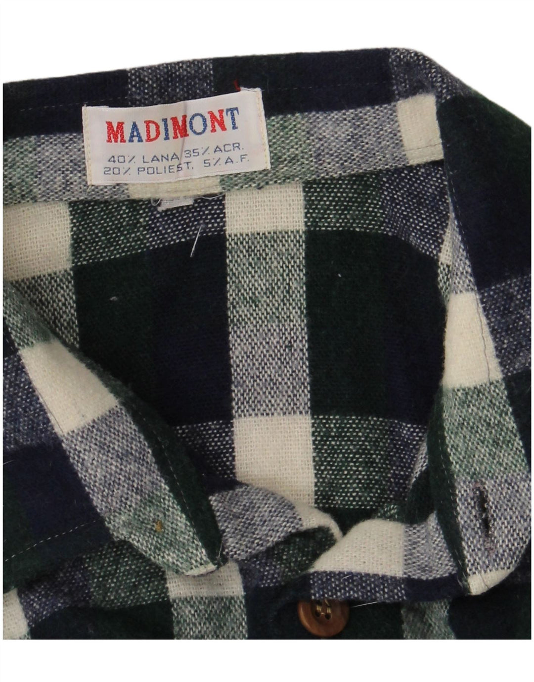 Винтажная мужская фланелевая рубашка, большая зеленая шерсть