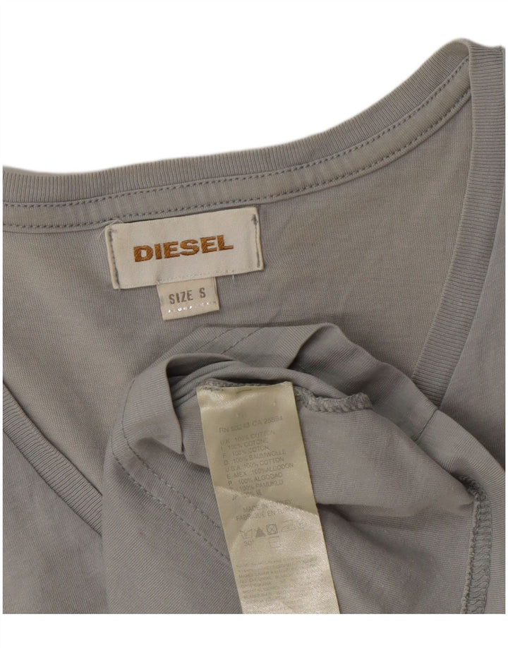 Мужская футболка Diesel Top Small Серый Хлопок