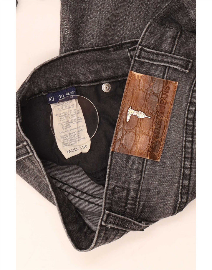 Женские прямые джинсы Trussardi W27 L28 серые, хлопок