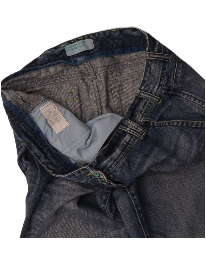Женские джинсы BENETTON Bootcut IT 48 XL W34 L33 Синие, хлопок