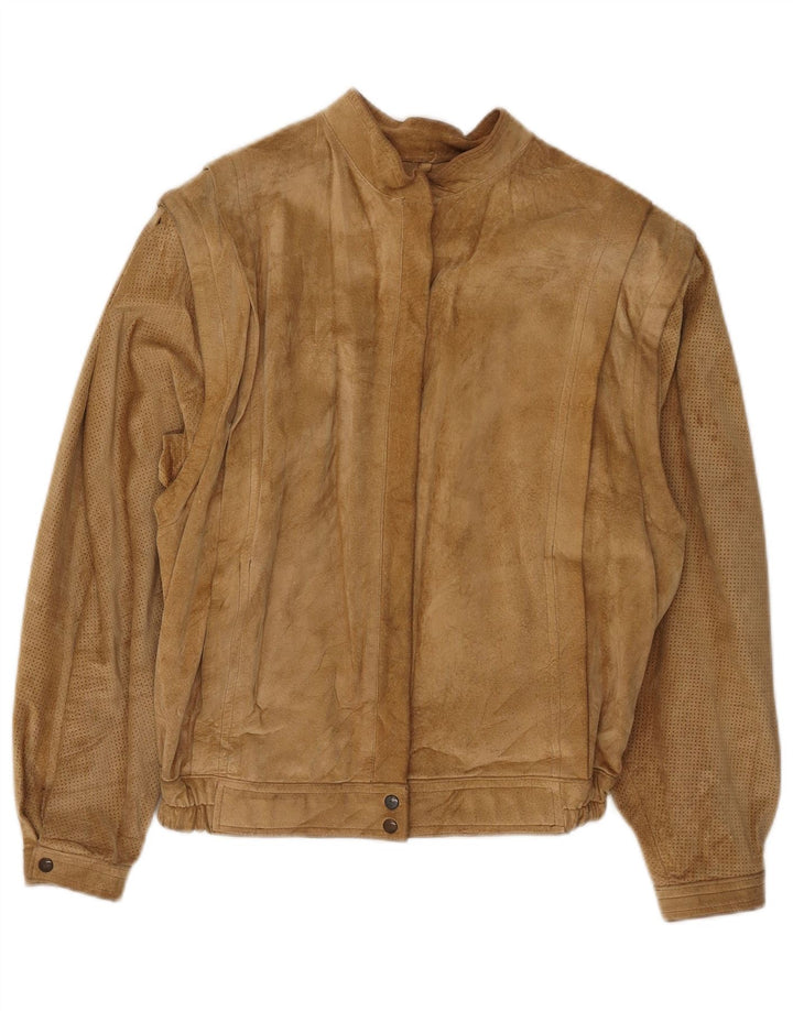 Куртка женская замшевая Skinni IT 48 XL Бежевая