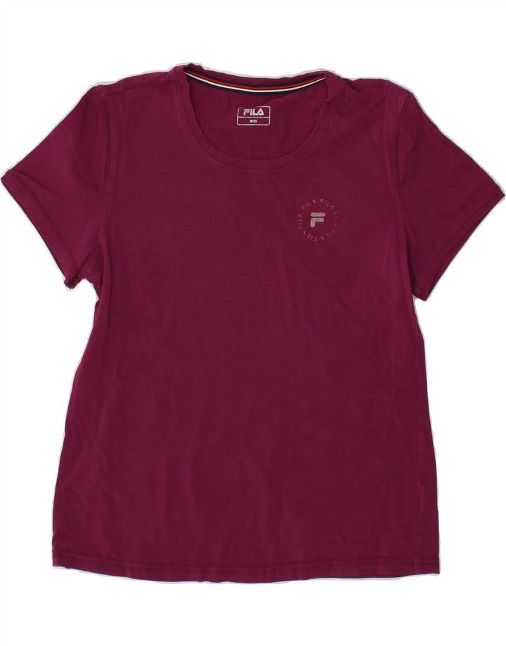 FILA Womens T-Shirt Top EU 38 Medium Pink Vintage Fila and Second-Hand Fila from Messina Hembry 