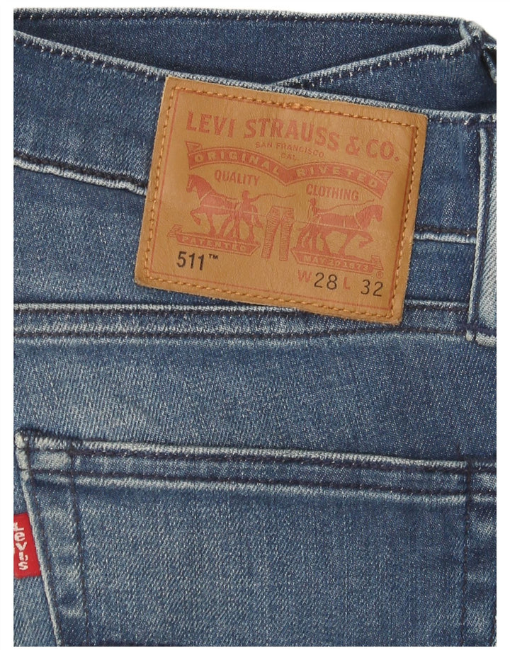 Женские джинсы LEVI'S 511 Slim W28 L32 Синие, хлопок