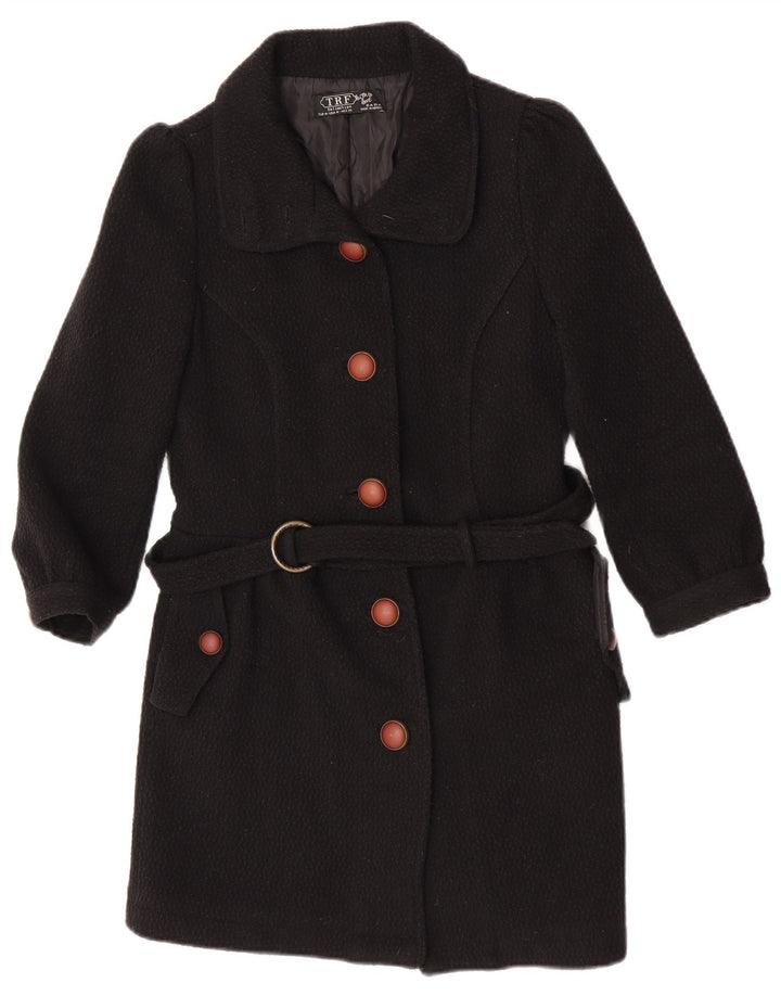 Женское пальто Zara UK 12, средний черный акрил