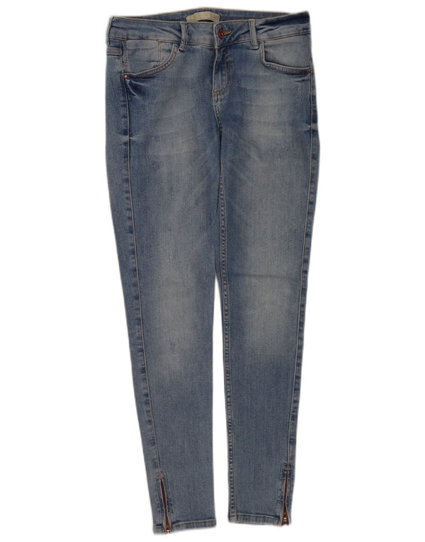Женские джинсы скинни Zara EU 38, маленькие W28 L28, синие