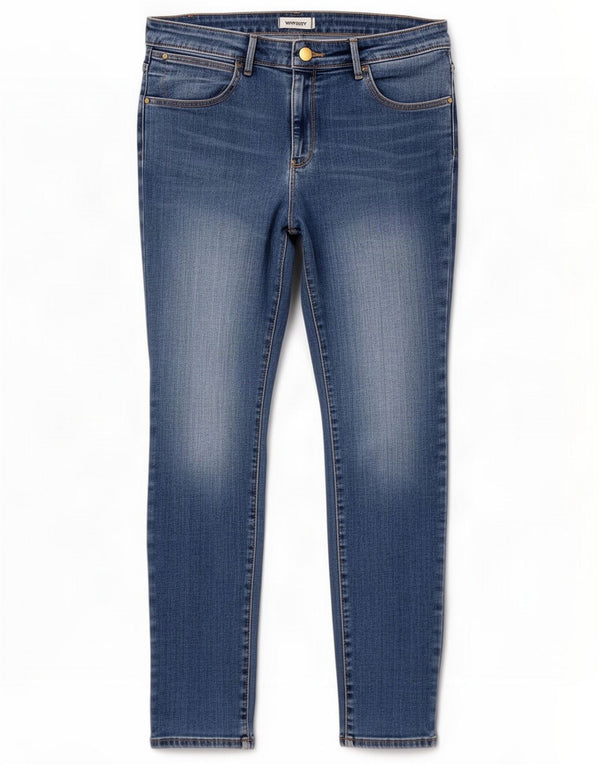 Wrangler Женские джинсы скинни W34 L29 Синий хлопок