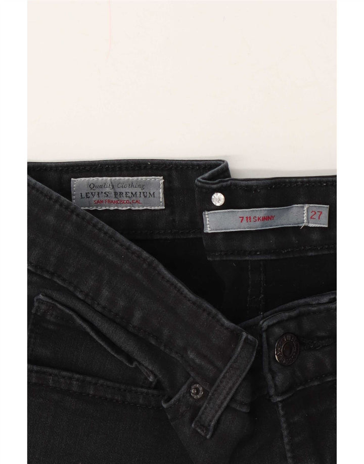 Женские джинсы скинни Levi's 711 W27 L30 Темно-синие