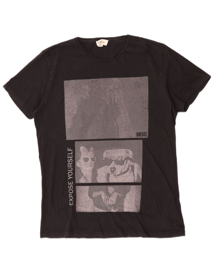 Мужская футболка с рисунком Diesel Top XL, черная