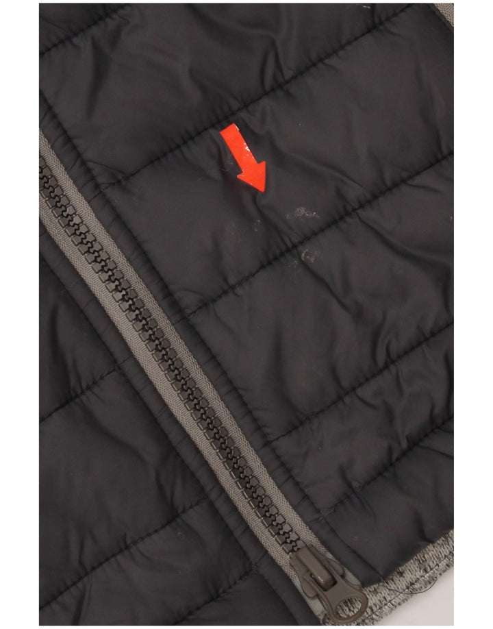 Мужская утепленная куртка Superdry UK 36, маленький черный полиэстер с цветными блоками