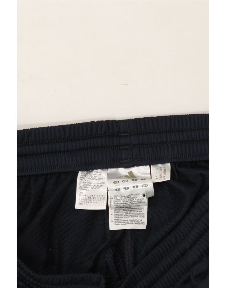 ADIDAS Mens Tracksuit Trousers UK 38/40 Medium Navy Blue Polyester Vintage Adidas and Second-Hand Adidas from Messina Hembry 