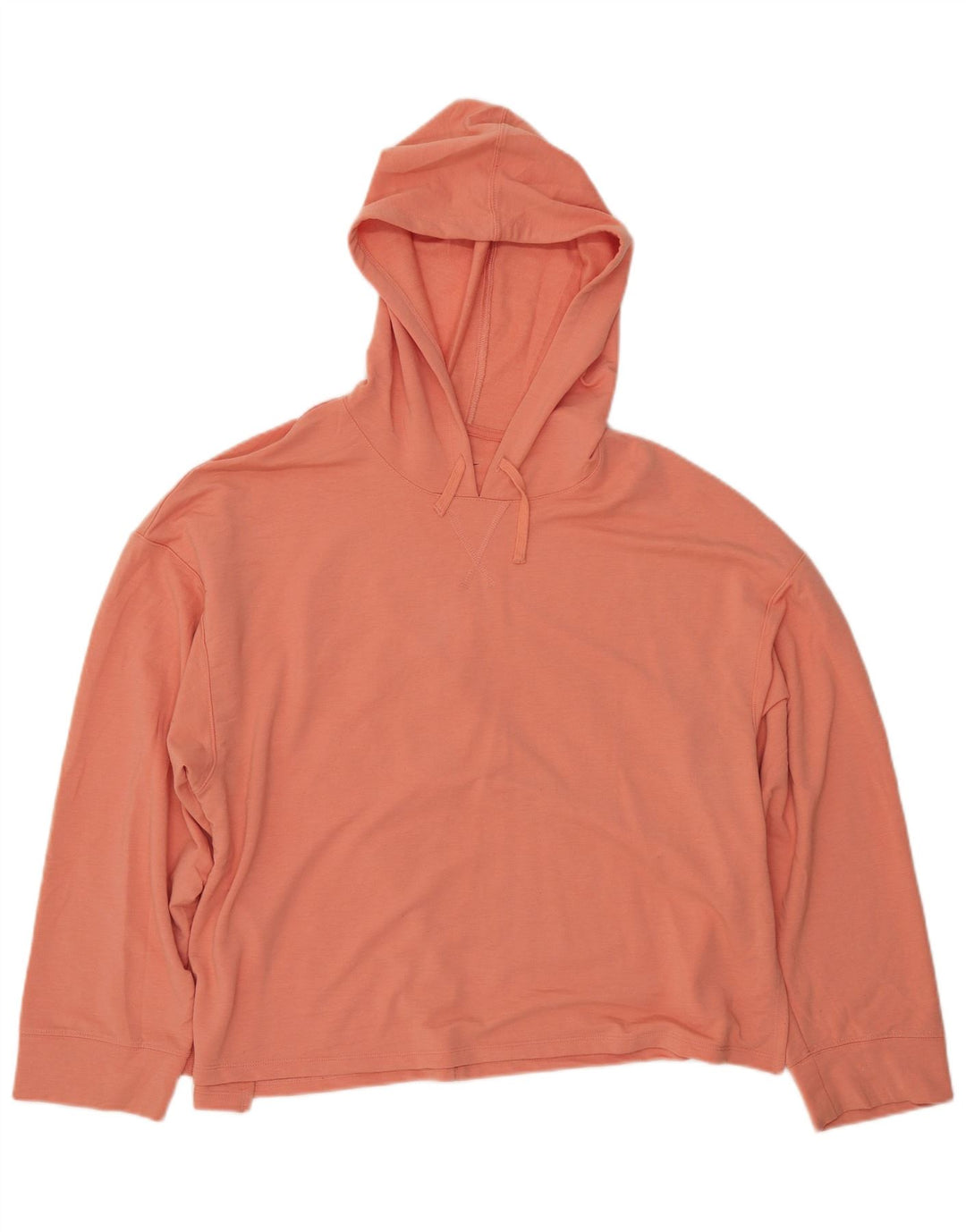 Женский свободный худи с капюшоном Nike Dri Fit UK 16, большой оранжевый полиэстер