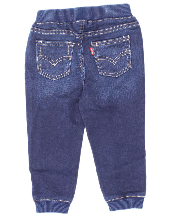 Прямые джинсы Levi's для мальчиков-джоггеров 18–24 месяцев W18 L12, синий хлопок