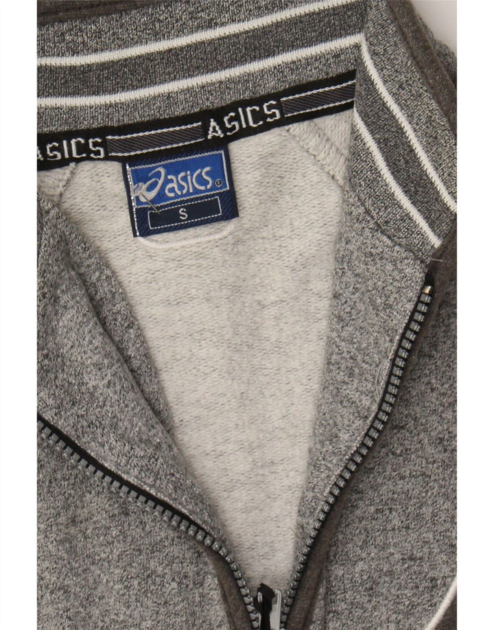 ASICS Mens Tracksuit Top Jacket Small Grey Colourblock Cotton Vintage Asics and Second-Hand Asics from Messina Hembry 