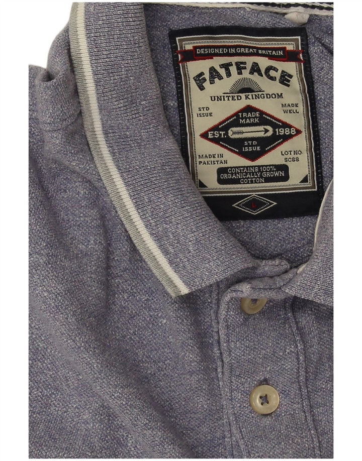 Мужская рубашка поло Fat Face, большой синий хлопок