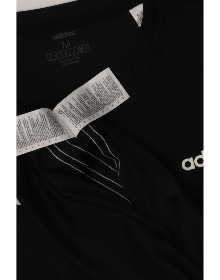 Мужской жилет Adidas Climalite с графическим рисунком, средний черный полиэстер