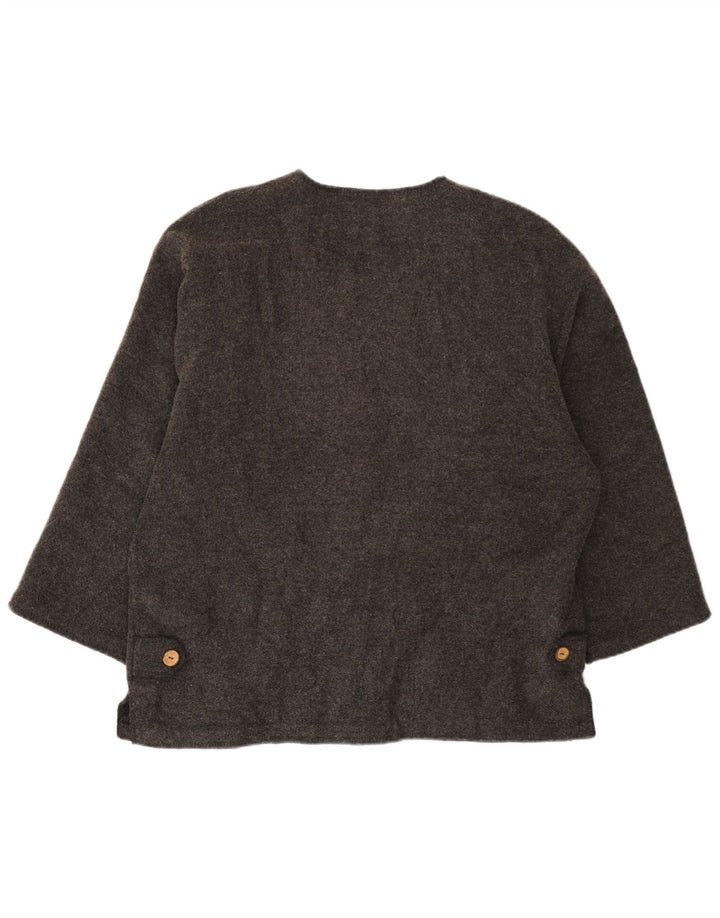 Женский пиджак оверсайз на 4 пуговицах Street One, цвет ЕС 36, маленький, серый, шерстяной