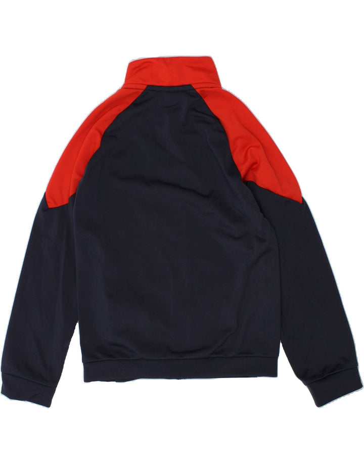 PUMA Boys Graphic Tracksuit Top Jacket 7-8 Years Navy Blue Colourblock Vintage Puma and Second-Hand Puma from Messina Hembry 