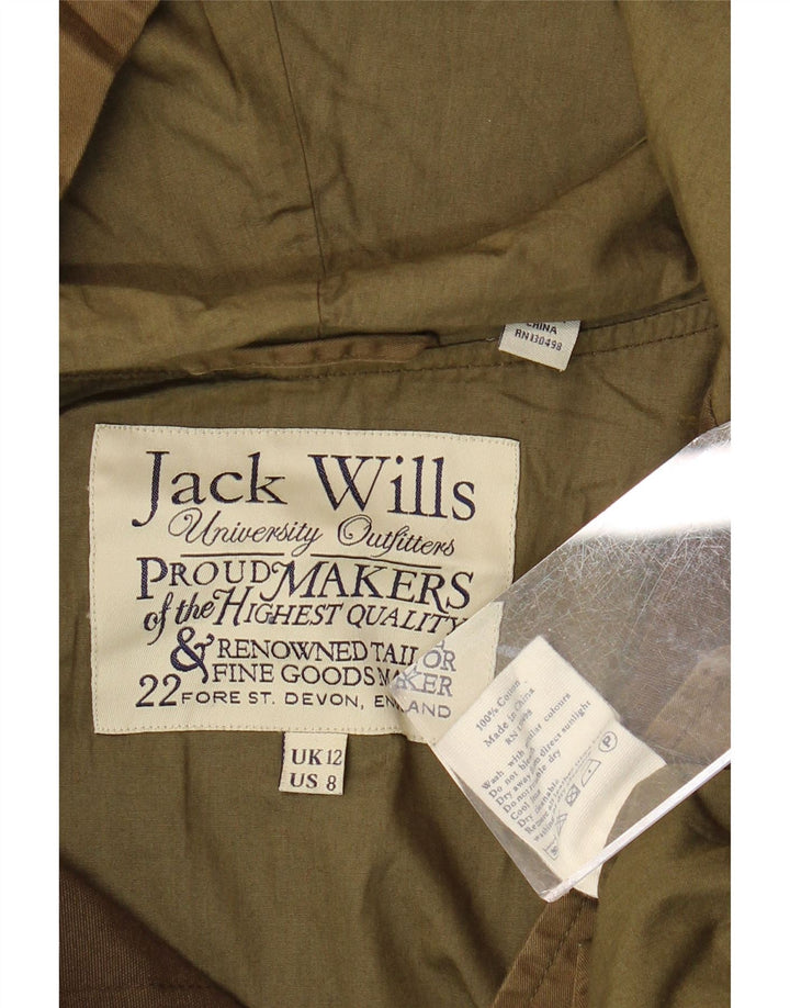 JACK WILLS Женская ветровка оверсайз с капюшоном UK 12 Средний хаки