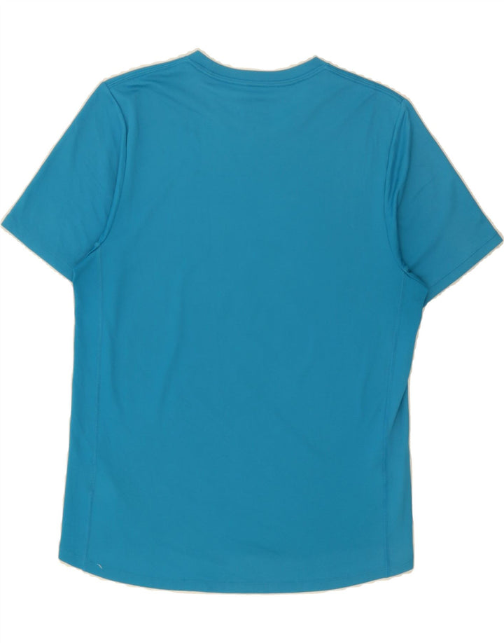NIKE Mens Dri Fit Graphic T-Shirt Top Large Blue Polyester Vintage Nike and Second-Hand Nike from Messina Hembry 