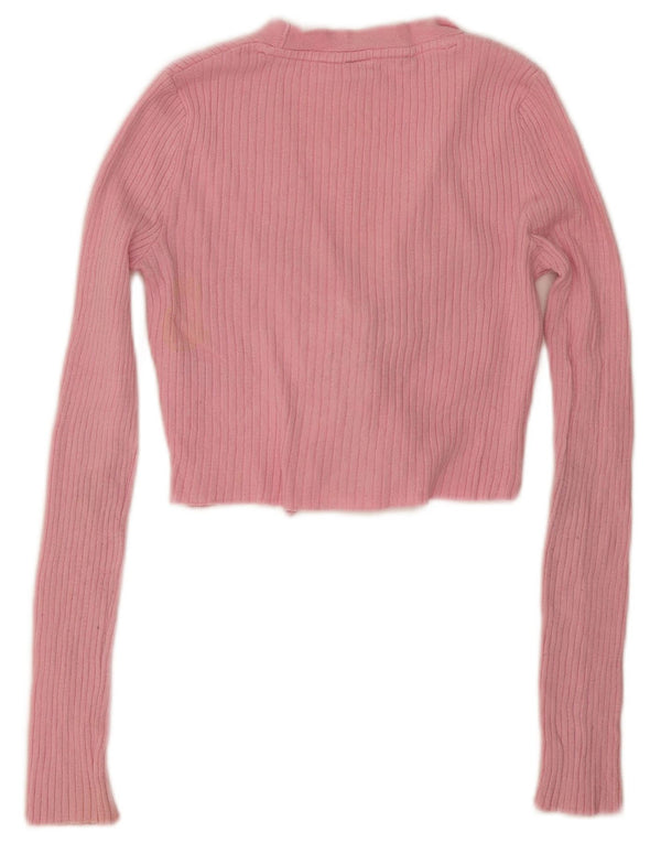 Женский укороченный кардиган Urban Outfitters UK 6 XS Розовый вискоза