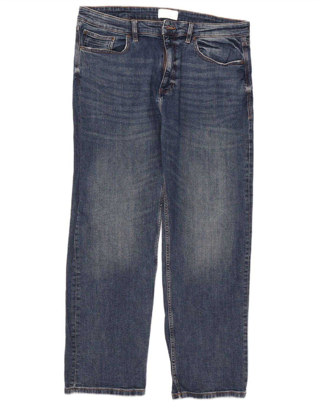 Мужские прямые джинсы Marks & Spencer W38 L31 синие, хлопок