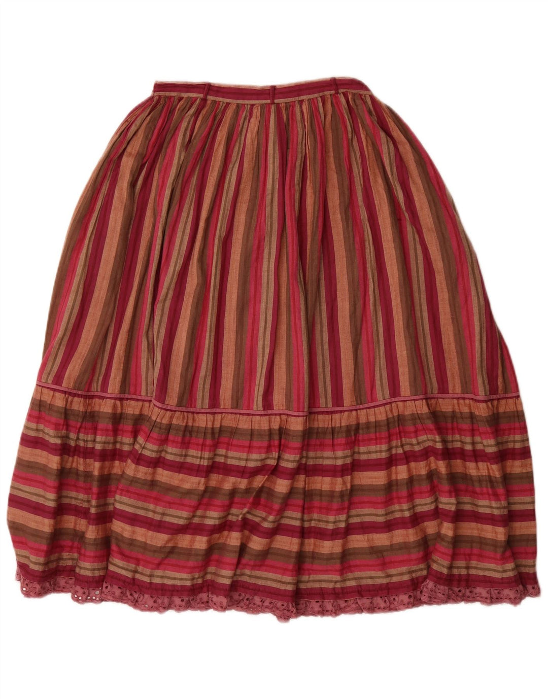 ВИНТАЖНАЯ женская плиссированная юбка с завышенной талией, большая W26, в разноцветную полоску